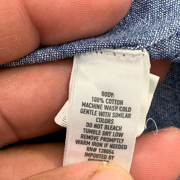 Bonobos Button Down Shirt Mens Small Swiss Dot Long Sleeve Chambray Slim Fit - Picture 13 of 16